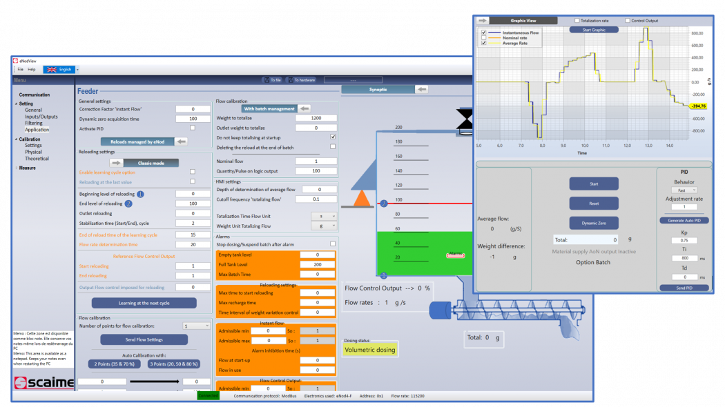 eNodView PC software for eNod4 SCAIME weighing transmitter