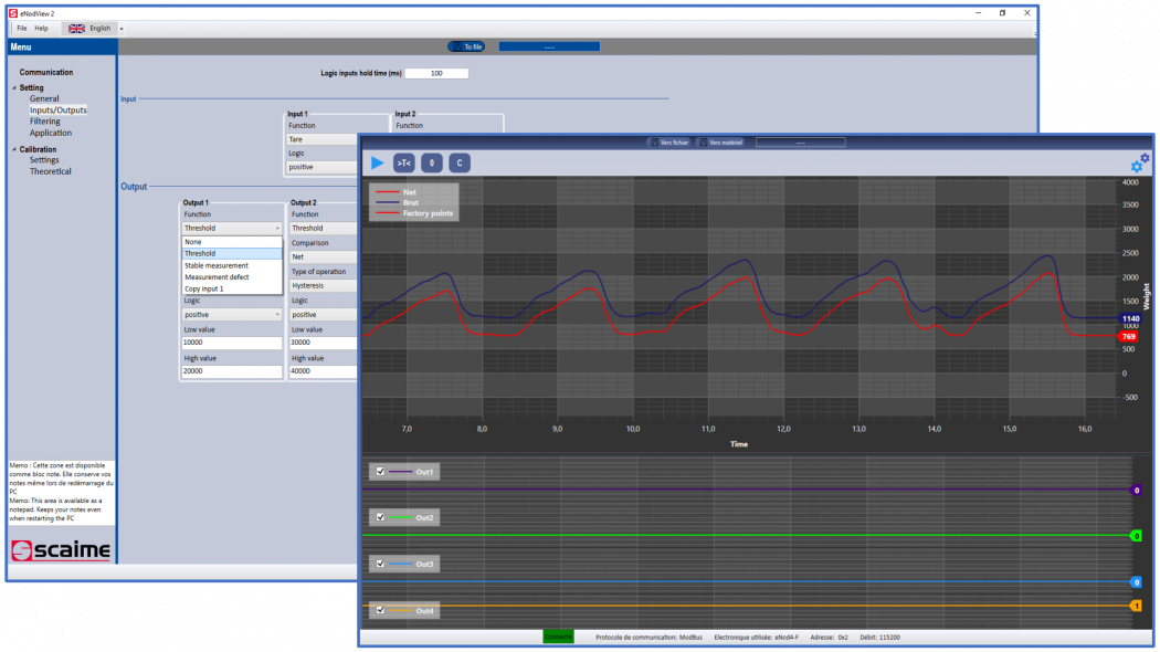 eNodView SCAIME PC software for eNod4