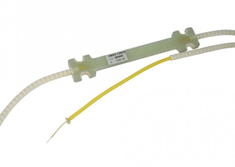 jauge de contrainte fibre optique a réseau de bragg